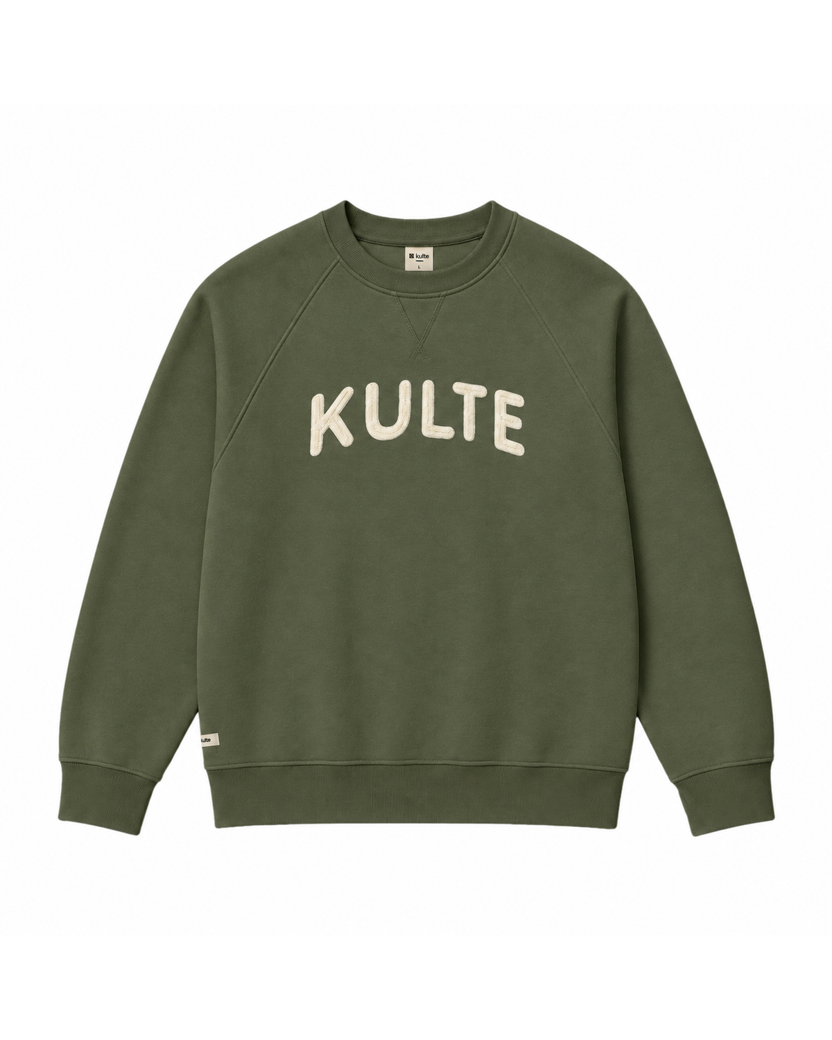 Sweat Rounded Kaki KULTE, packshot
