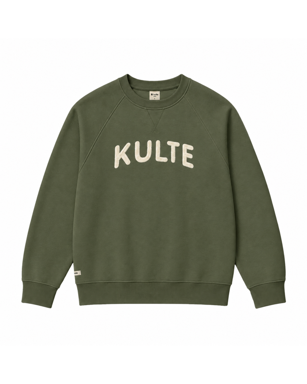 Sweat Rounded Kaki KULTE, packshot