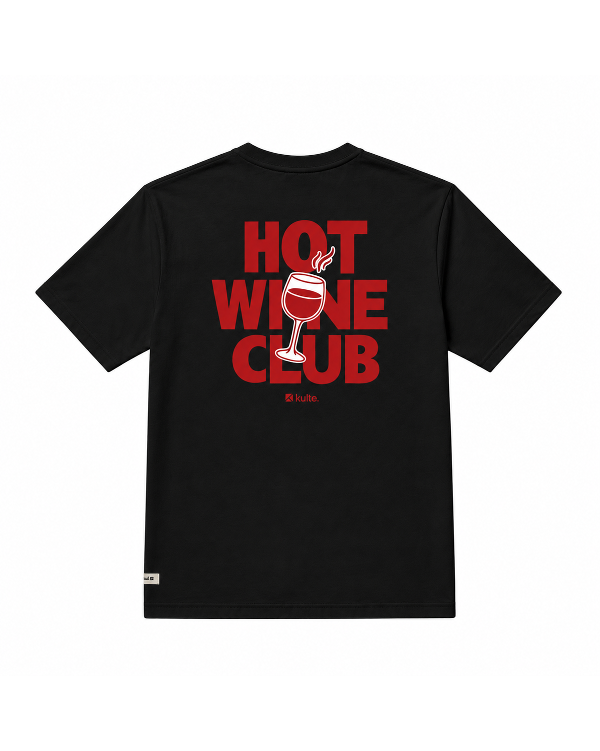 T-shirt Wine Club Black KULTE, packshot