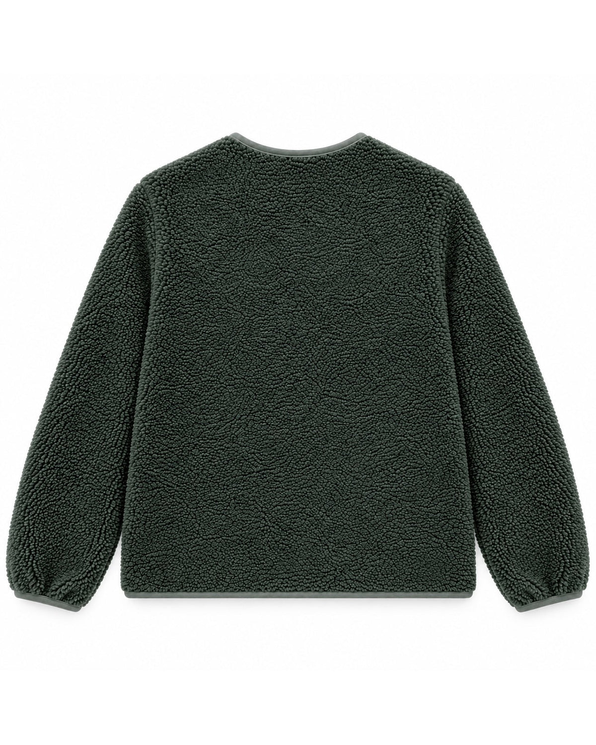 Fleece jacket khaki KULTE, back view