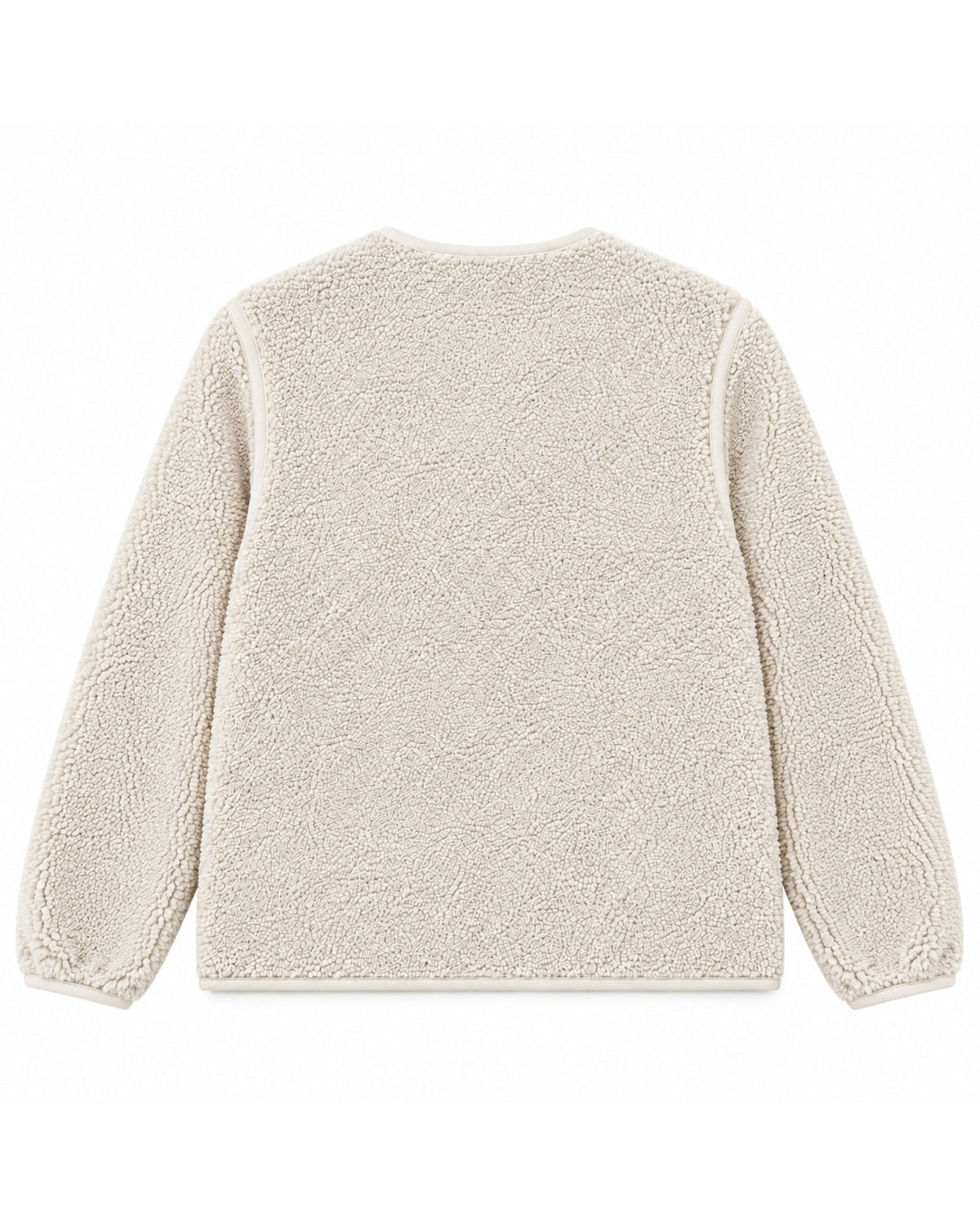 Fleece jacket off white KULTE, back view
