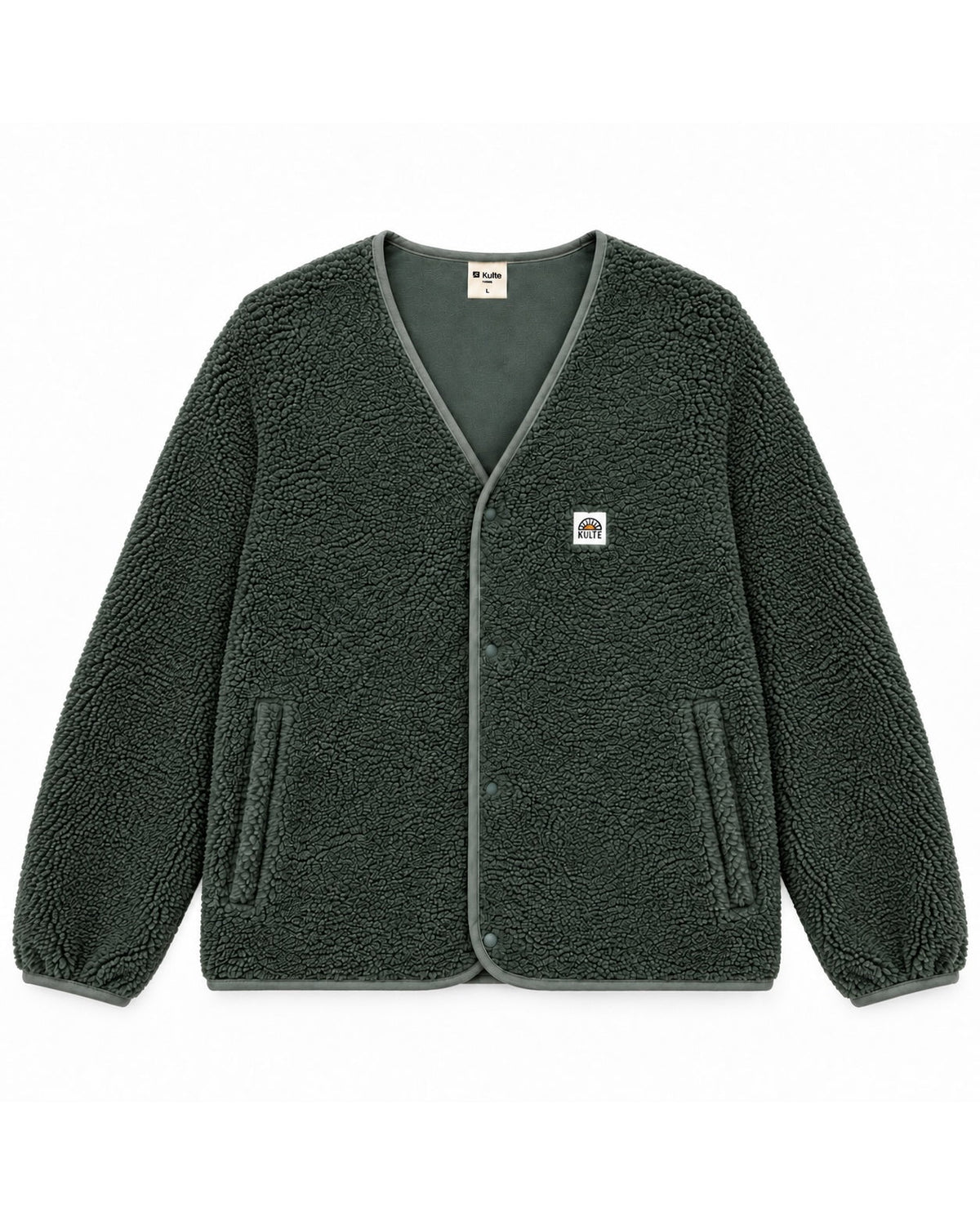 Fleece jacket khaki KULTE, packshot