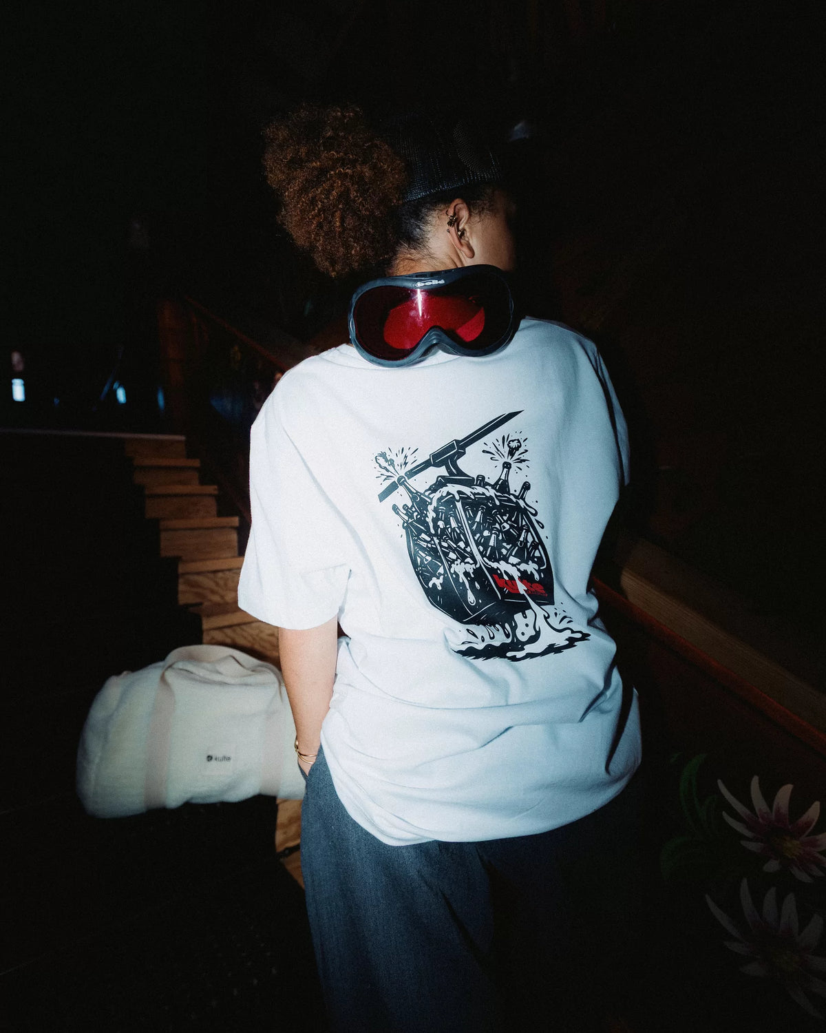 T-shirt Cabine Blanc KULTE, dos