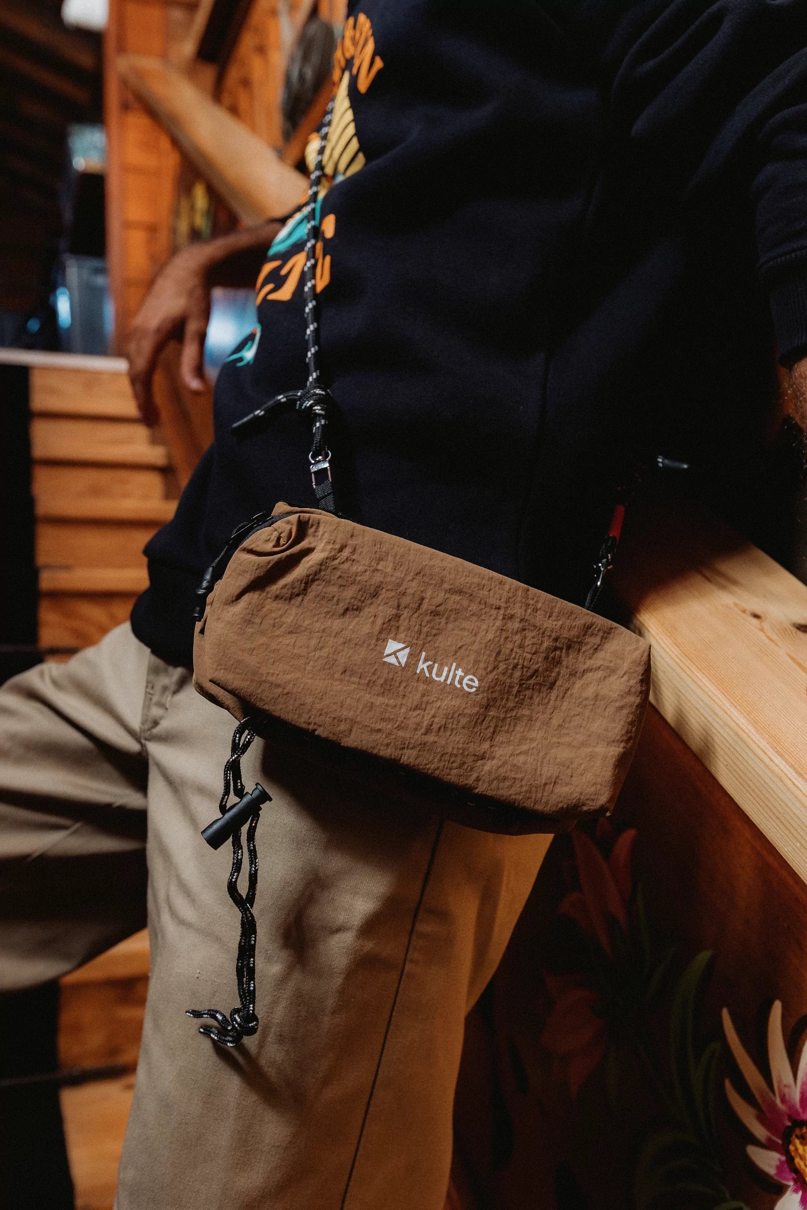 Bottle Bag Camel KULTE, détail