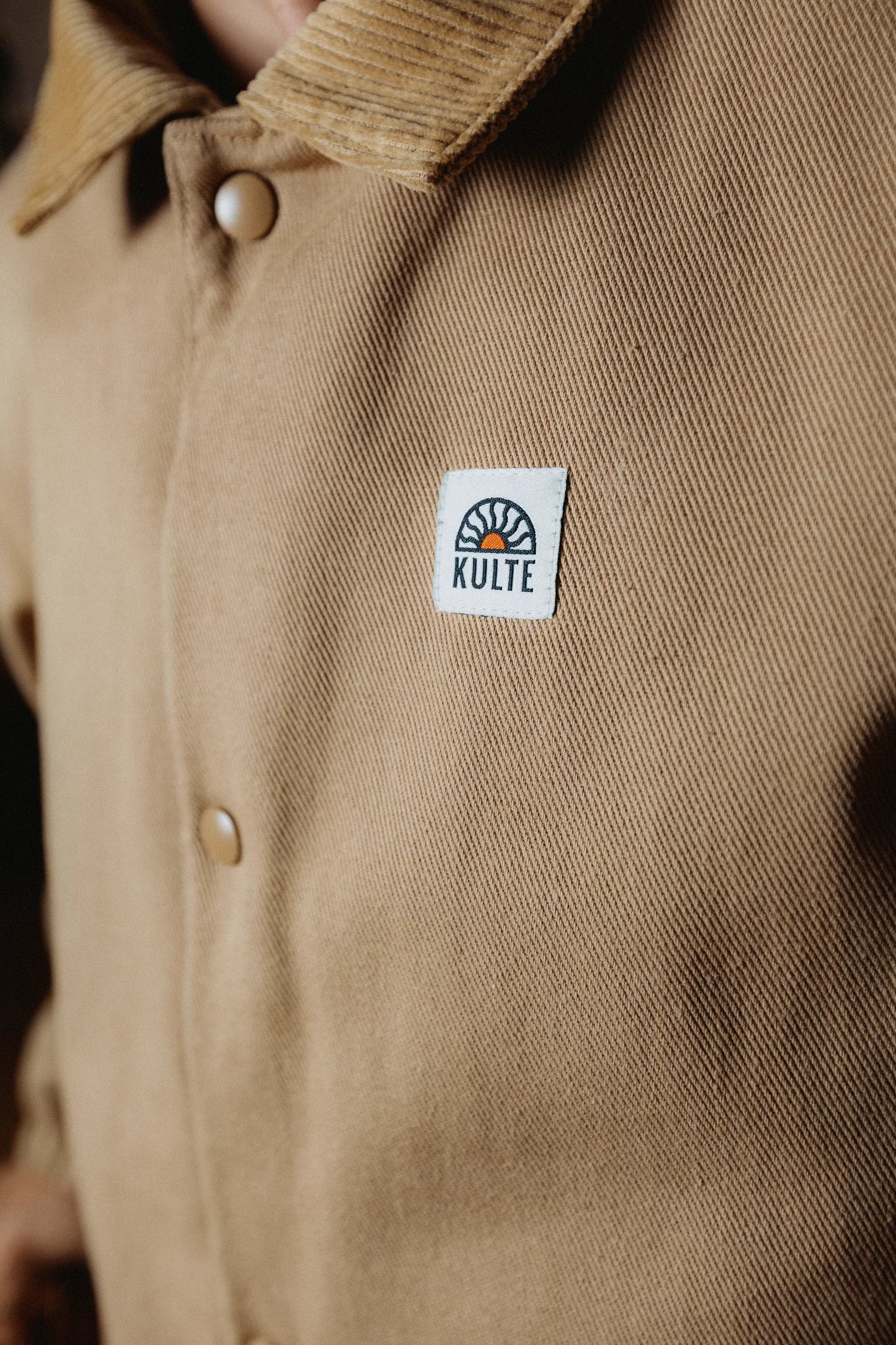 Veste Coach Jacket Beige KULTE, détail