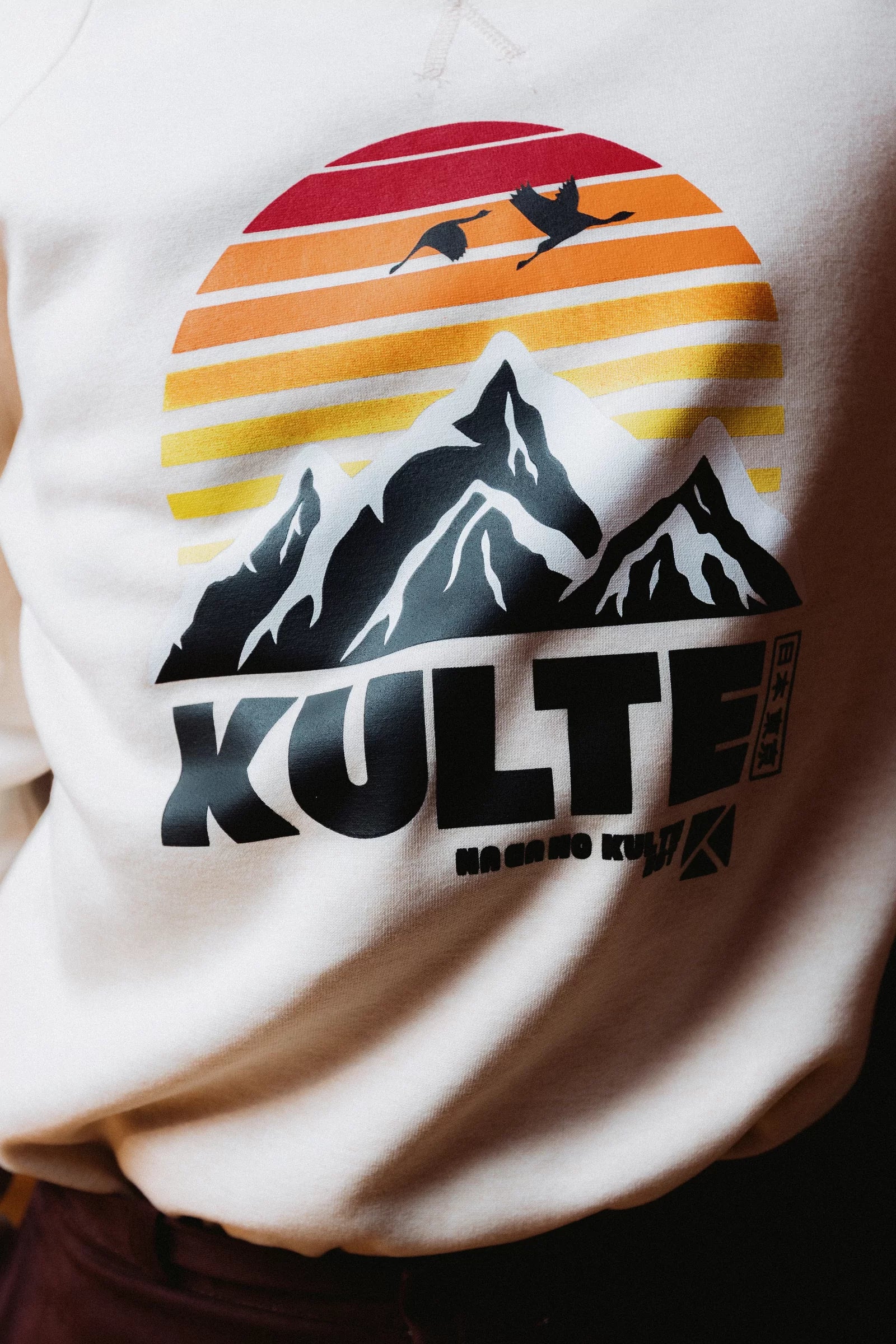 Sweat Nagano off white KULTE, détail