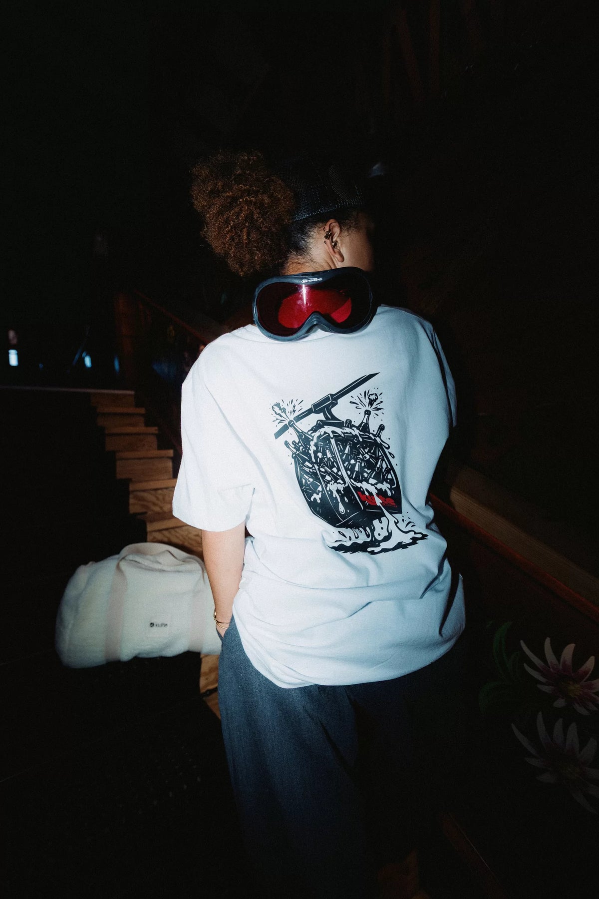 T-shirt Cabine Blanc KULTE, dos