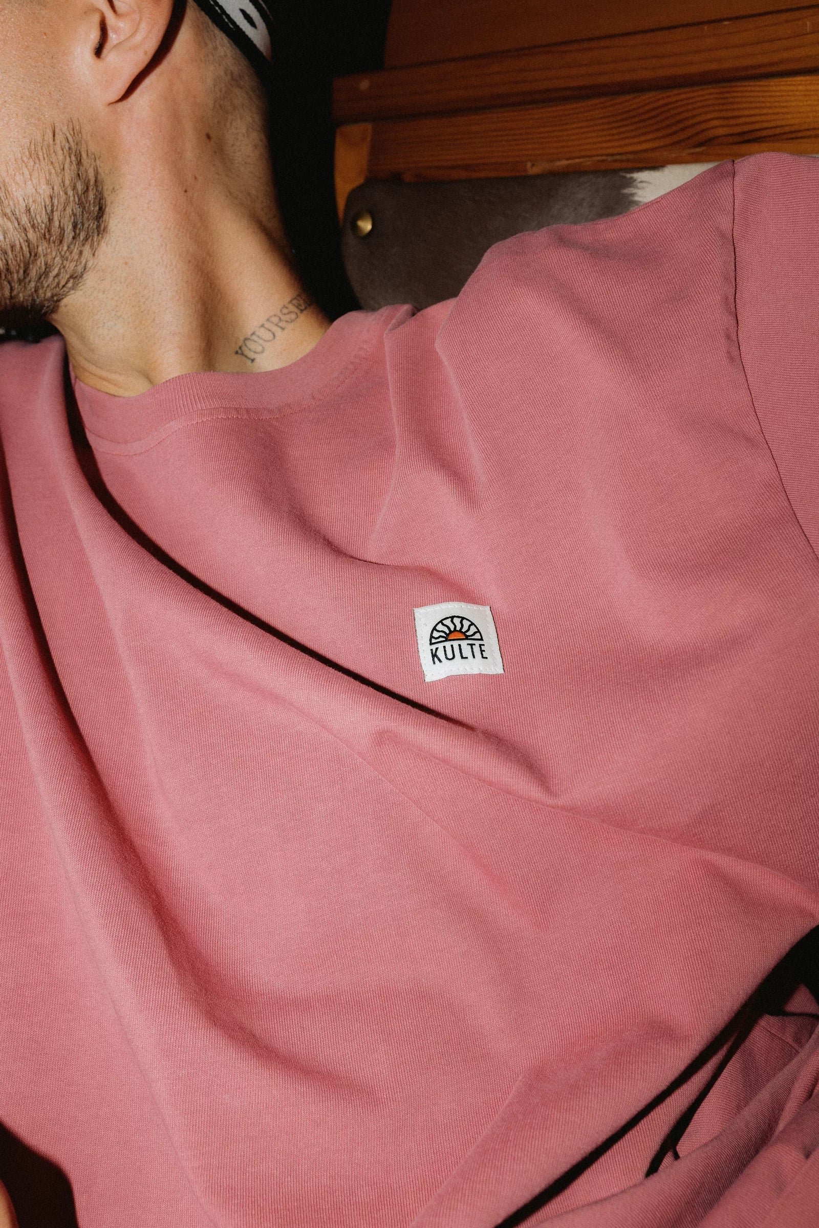 T-shirt Oversize Picto Brick Dusty KULTE, detail