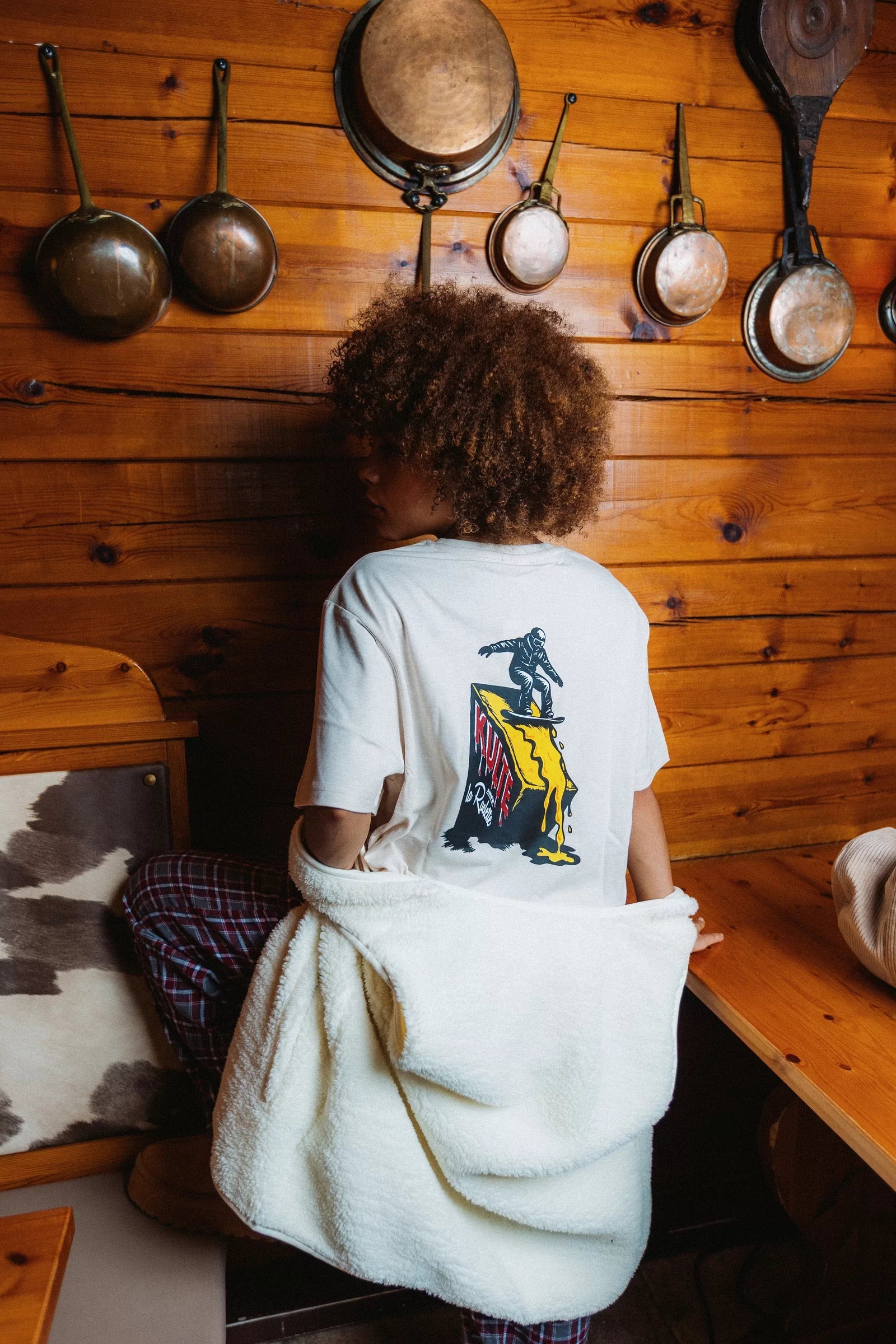 T-shirt Raclette off white KULTE, dos