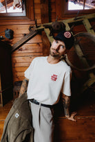 T-shirt Wine Club heather off white KULTE, worn